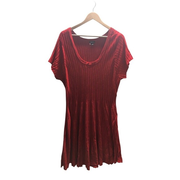 Torrid Sweater Dress Women's Size 4X Red Short Sleeve - Picture 1 of 7